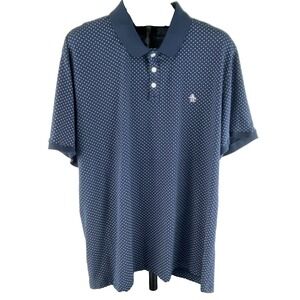 Original Penguin Polo Shirt Men's XXL Short Sleeves Navy Blue Pullover Golf LKNU